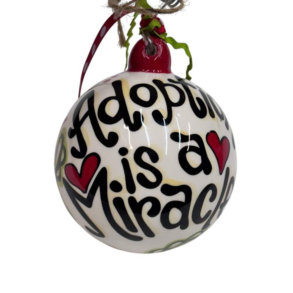 GLORY HAUS ADOPTION CERAMIC ORNAMENT